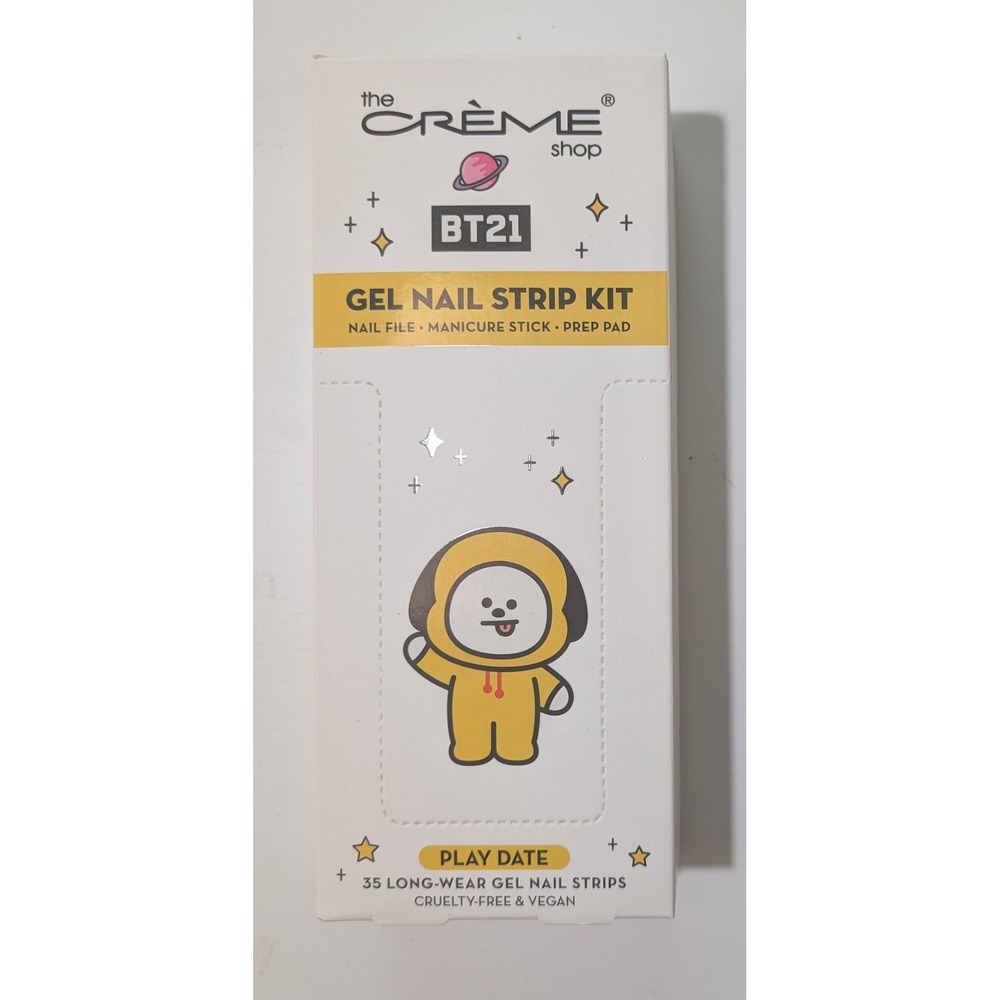 6 pack The Crème Shop BT21 Gel Nail Strip Kit  35 Strips BGNS7626-P